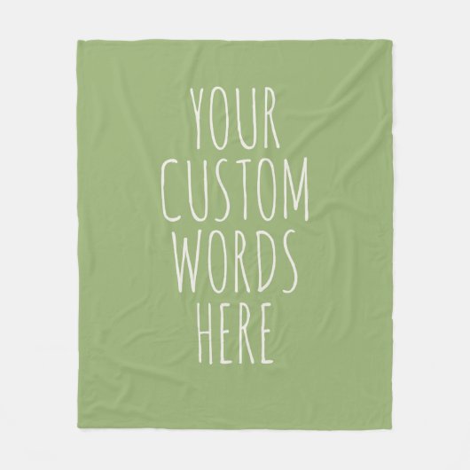 Khaki Custom Birthday Text Blanket Gift for Moms  Fleece Deken (Voorkant)