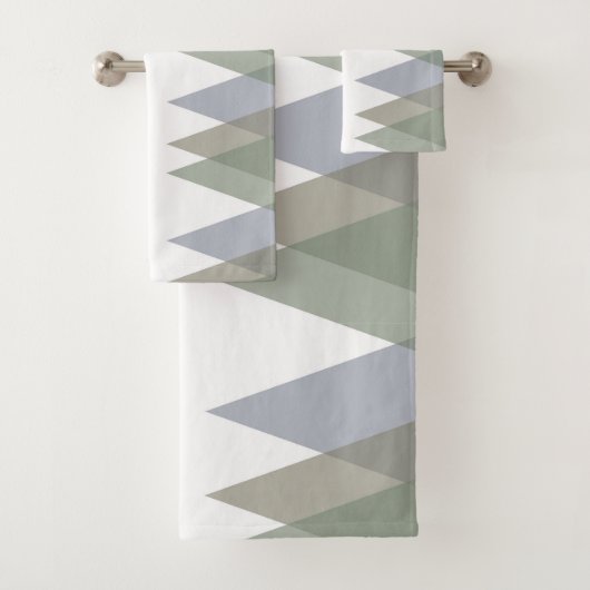 Khaki-driehoeken Bad Handdoek (Insitu)