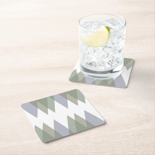 Khaki-driehoeken Kartonnen Onderzetters (Insitu)