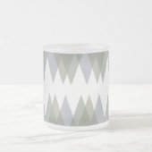 Khaki-driehoeken Matglas Koffiemok (Center)