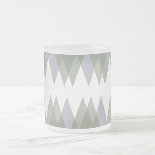 Khaki-driehoeken Matglas Koffiemok (Center)