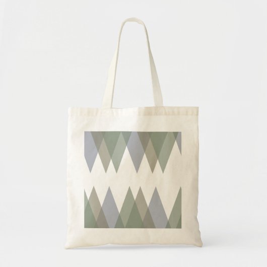 Khaki-driehoeken Tote Bag (Voorkant)