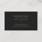 Khaki Dubbel Monogram Professioneel Elegant Modern Visitekaartje (Achterkant)