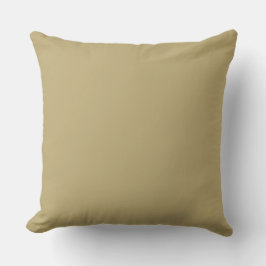 Khaki effen kleur, eenvoudig, modern, trendy kussen