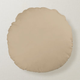Khaki effen kleur, kussen, eenvoudig, modern, neut rond kussen