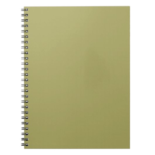 Khaki effen kleur notitieboek (Voorkant)