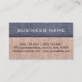 Khaki Elegant Monogram Canvas Kijk Visitekaartje (Achterkant)