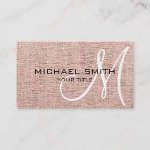 Khaki Elegant Monogram Canvas Kijk Visitekaartje