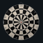 Khaki en Black Dartbord<br><div class="desc">Khaki en Zwarte Dart Board</div>