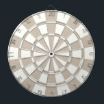 Khaki en White Dartbord<br><div class="desc">Khaki en White Dart Board</div>