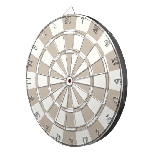 Khaki en White Dartbord (Voorkant Rechts)