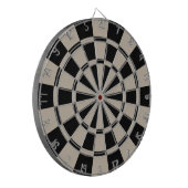 Khaki en zwart dartbord (Voorkant Links)