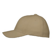 Khaki Flexfit Wolhoed Geborduurde Pet (Links)