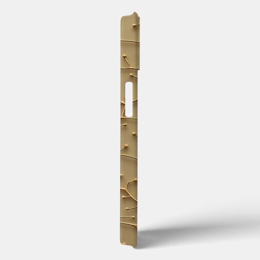 Khaki gebarsten textuur moderne iPhone hoes (Achterkant / Rechts)