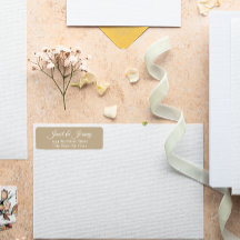 Khaki gestileerde namen bruiloft retour adres