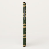 Khaki golden lips Gothic Personalized Monogram Case-Mate iPhone Case (Achterkant/links)