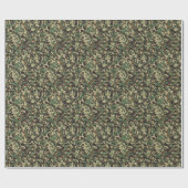 Khaki Green Camouflage Wrapping Paper Cadeaupapier (Vlak)