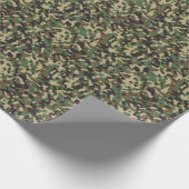 Khaki Green Camouflage Wrapping Paper Cadeaupapier (Hoek)