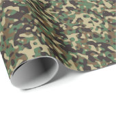 Khaki Green Camouflage Wrapping Paper Cadeaupapier (Rol Hoek)