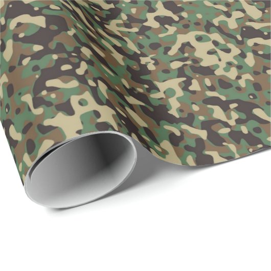 Khaki Green Camouflage Wrapping Paper Cadeaupapier (Rol Hoek)