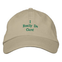 Khaki/Groen 'I Really Do Care"