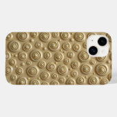 Khaki iPhone-hoes met spiraaldesign Case-Mate iPhone Case (Achterkant (horizontaal))