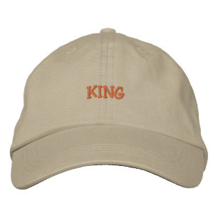 Khaki King Cap Reign Comfort Outdoor Mooie Hoed Geborduurde Pet