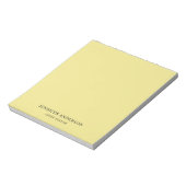 Khaki Kleur Professioneel Modern Eenvoudig Minimal Notitieblok (Linkerzijde)