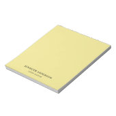 Khaki Kleur Professioneel Modern Eenvoudig Minimal Notitieblok (Linkerzijde)