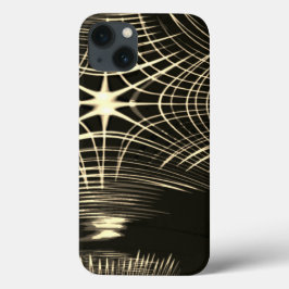 Khaki lijnen die in golf worden herhaald en gekrui Case-Mate iPhone case