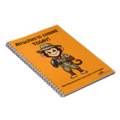 Khaki Macaque Gruwel notebook Notitieboek (Rechterzijde)