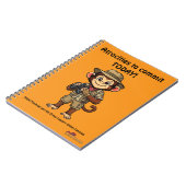 Khaki Macaque Gruwel notebook Notitieboek (Linkerzijde)