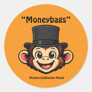 Khaki Makaak Aap Sticker - Geldzak