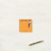 Khaki Makaak Gruweldadigheid Post-it® Notes (Op bureau)