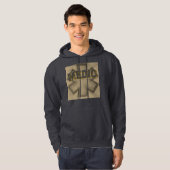 Khaki Mannen Hoodie (Voorkant volledig)