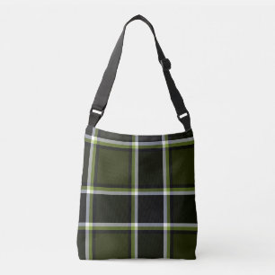 Khaki militaire moderne camouflage tartan patroon crossbody tas