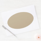 Khaki Ovale Sticker (Envelop)