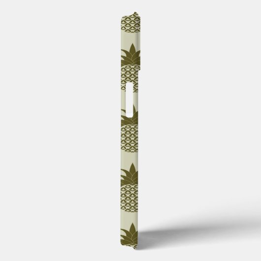 Khaki Pineapple Pattern Case-Mate iPhone Case (Achterkant / Rechts)