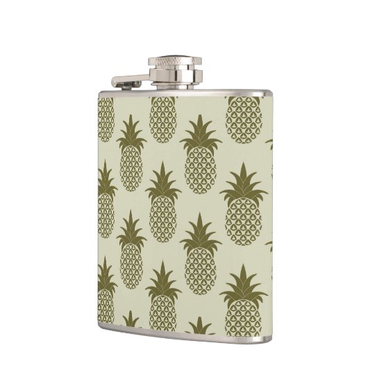 Khaki Pineapple Pattern Heupfles (Links)