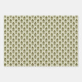 Khaki Pineapple Pattern Inpakpapier Vel (Voorkant 2)