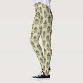Khaki Pineapple Pattern Leggings (Links)