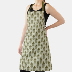 Khaki Pineapple Pattern Schort