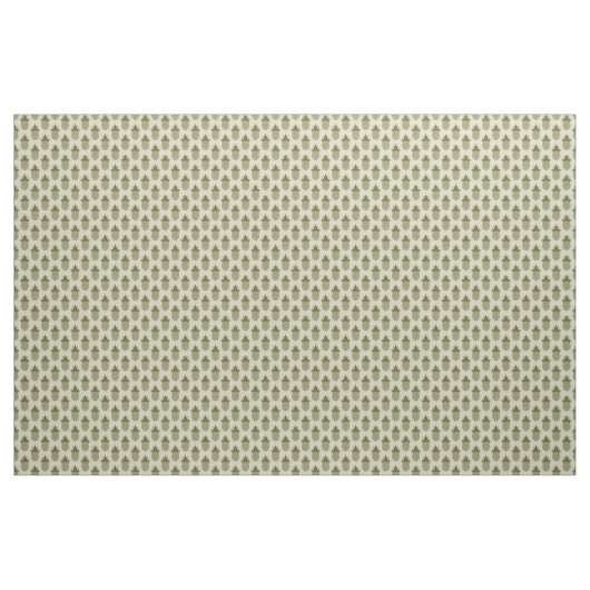 Khaki Pineapple Pattern Stof (Yard (91,4 cm))