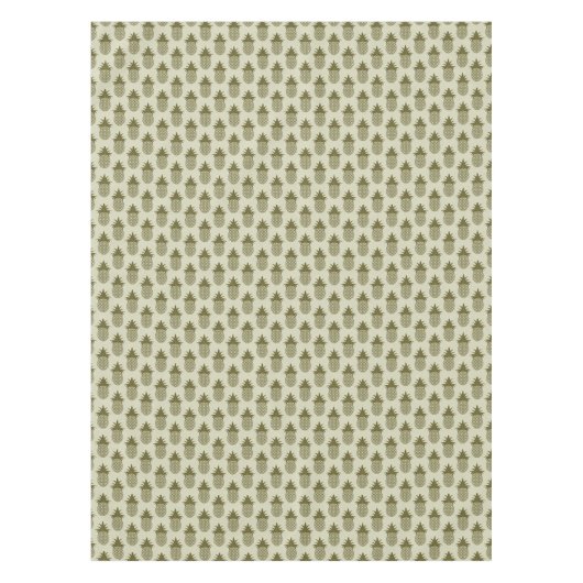 Khaki Pineapple Pattern Tafelkleed (Voorkant)