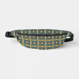 Khaki plaid tartan Fanny Pack Heuptasje