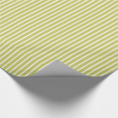 Khaki Safari Stripe Cadeaupapier (Hoek)