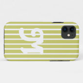 Khaki Safari Stripe Case-Mate iPhone Case (Achterkant (horizontaal))