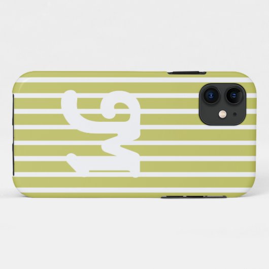 Khaki Safari Stripe Case-Mate iPhone Case (Achterkant (horizontaal))