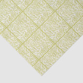 Khaki Safari Zebra, gepantserd ontwerp Tissuepapier (Detail)