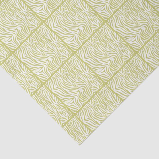 Khaki Safari Zebra, gepantserd ontwerp Tissuepapier (Detail)